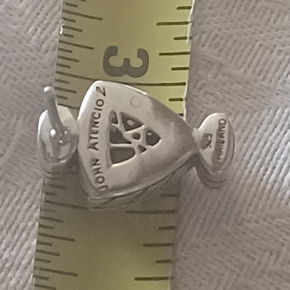 John Atencio Amethyst and Diamond Stud Earrings, SS - Picture 11 of 11